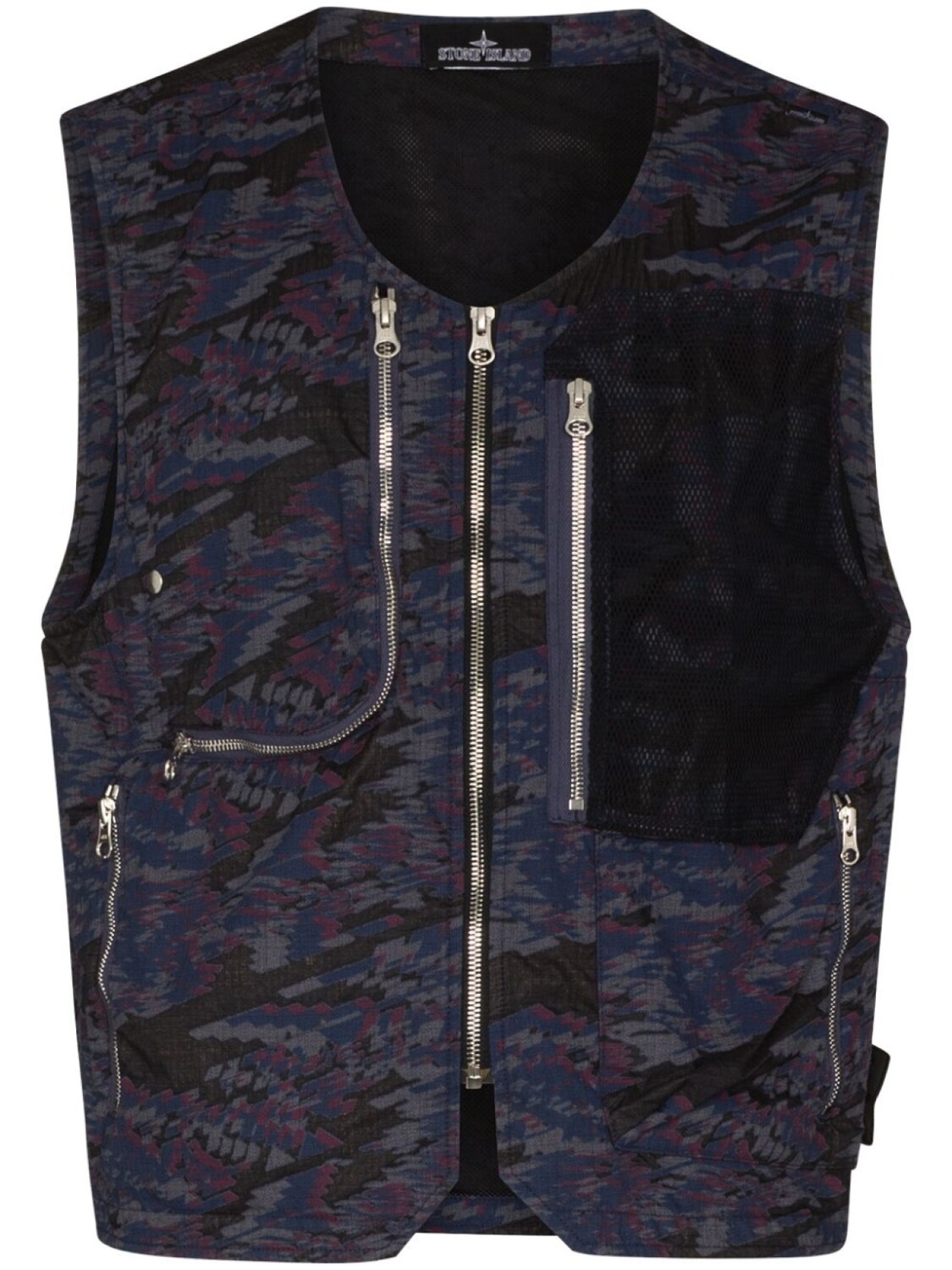 

Stone Island Shadow Project жилет с абстрактным принтом, фиолетовый
