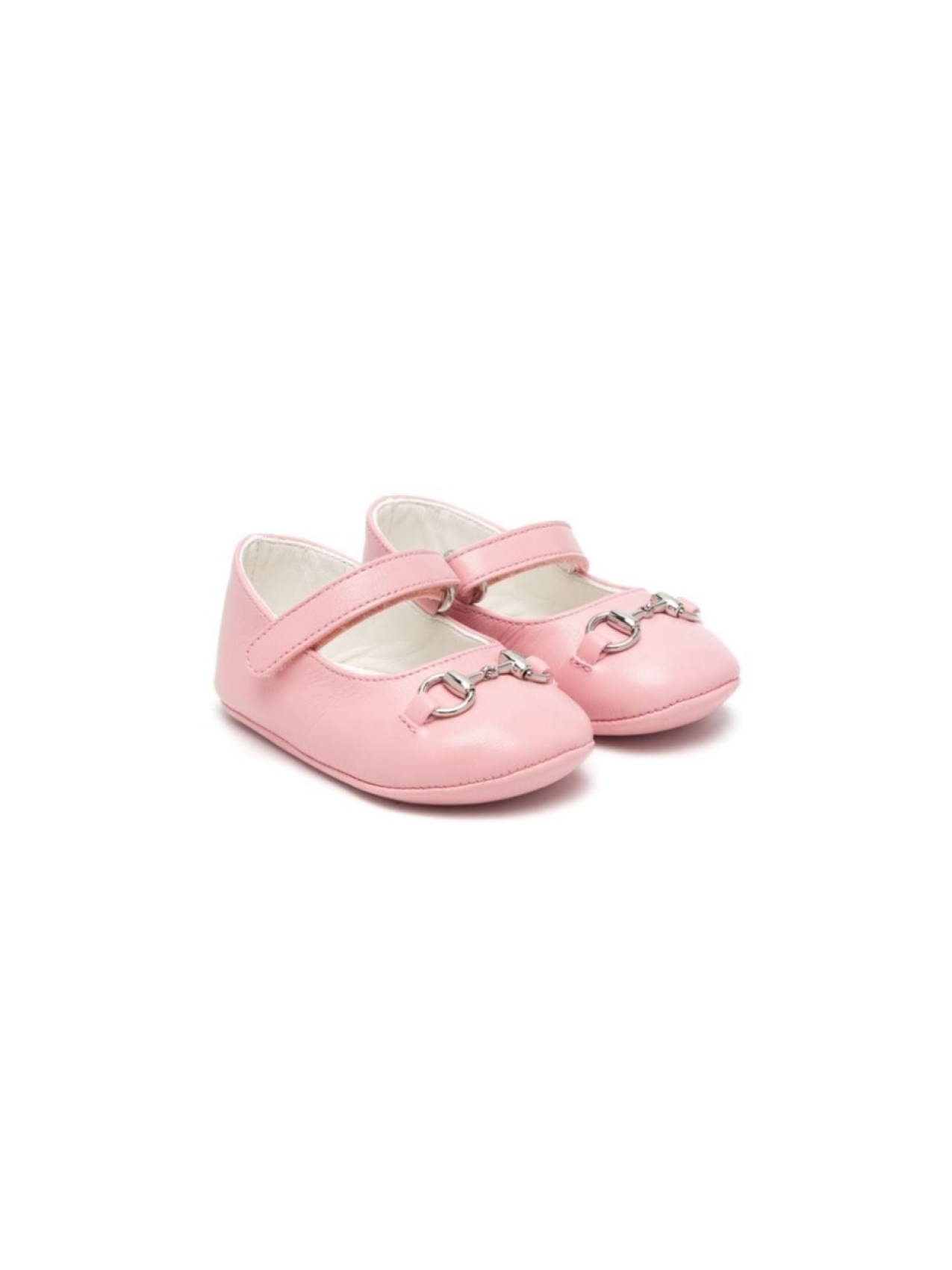 

Gucci Kids балетки с пряжкой Horsebit, розовый