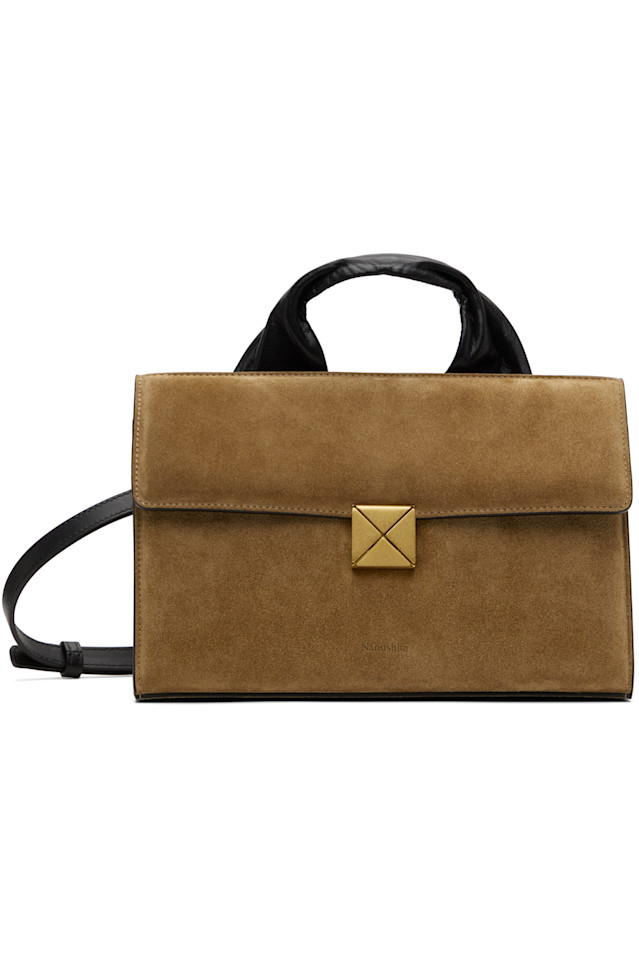 

Сумка Sandi lock с замком Nanushka, цвет suede