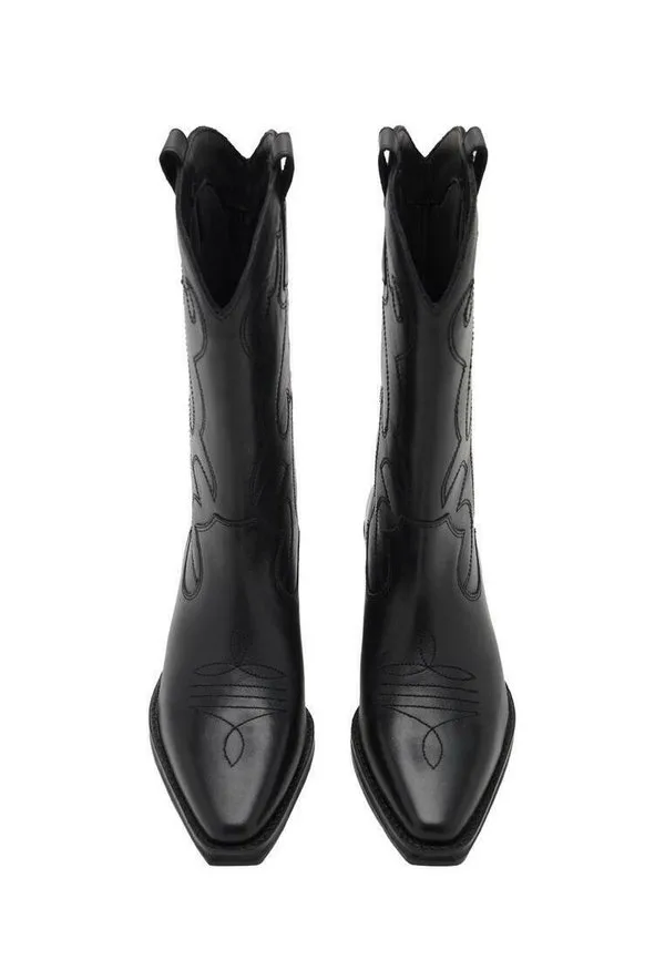 Подростковые ковбойские/байкерские сапоги Mango Kids, Black — фото 4