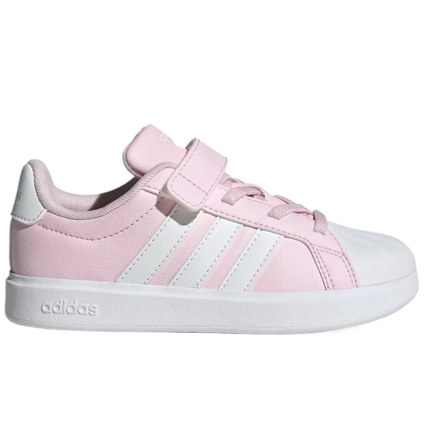 Детские скейтборд кроссовки Adidas Originals, розовый белый — фото 3