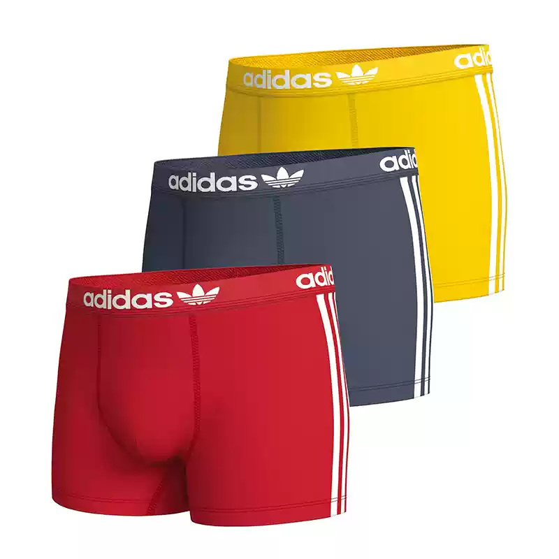 

Мужские трусы 3 штуки Adidas Originals, желтый