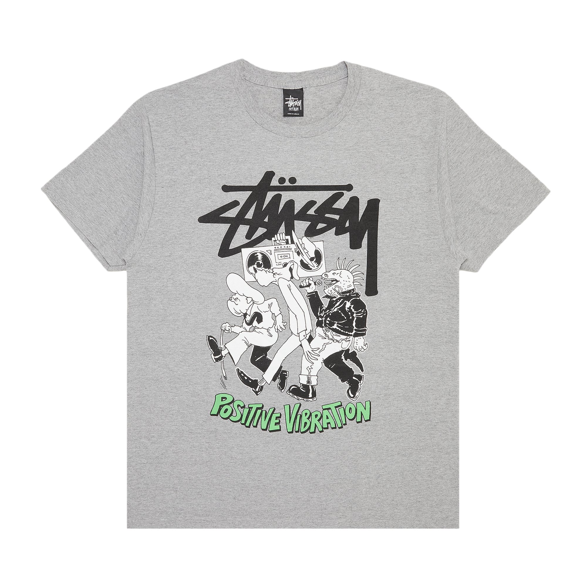 

Футболка Stussy Positive Vibration, Серый вереск