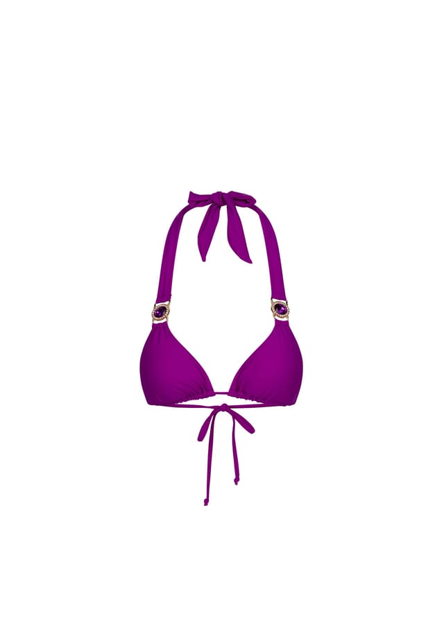 

Верх бикини amour с отделкой из сверкающих камней Moda Minx, цвет amethyst