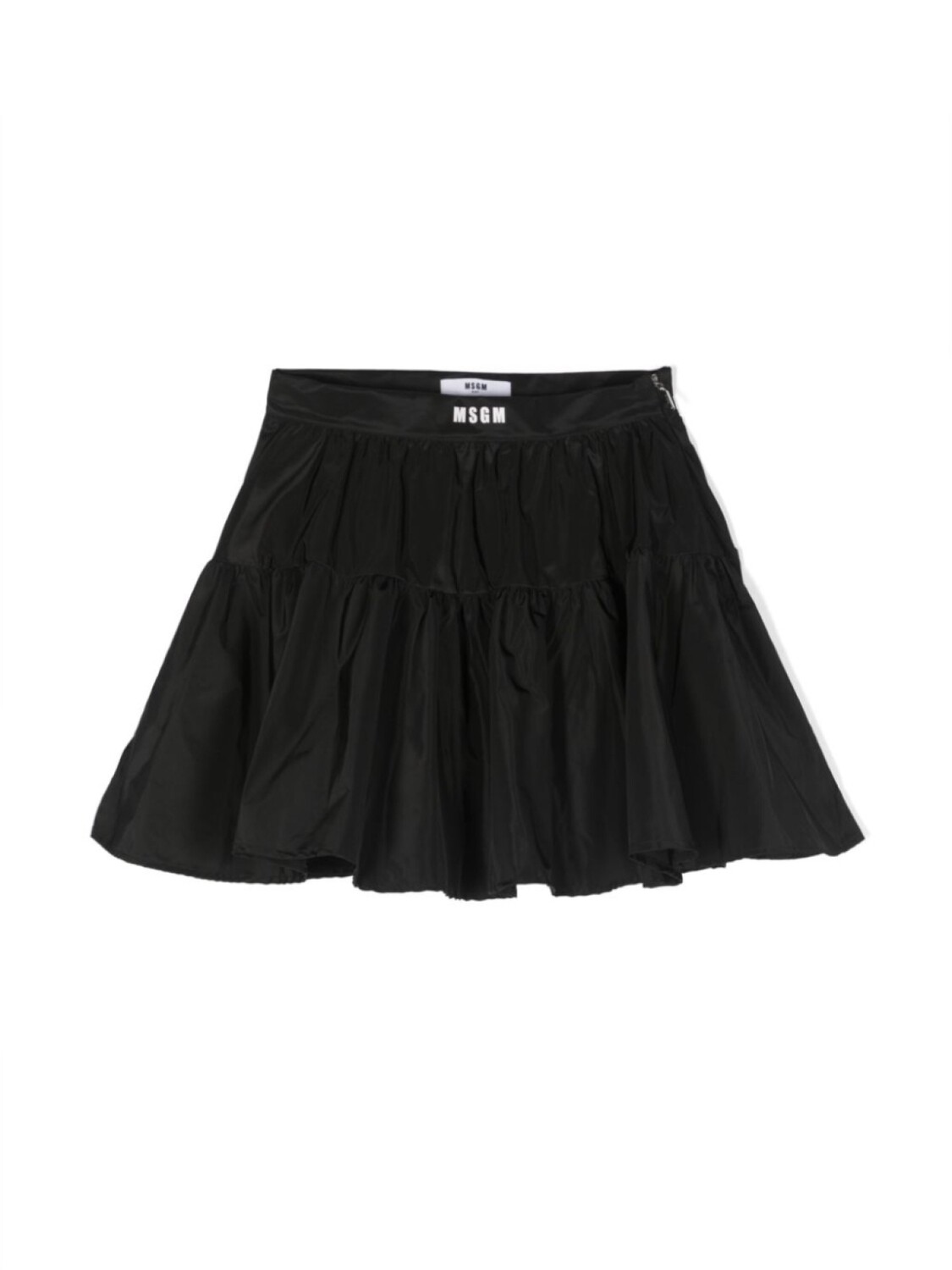 

MSGM Kids расклешенная юбка с логотипом, черный