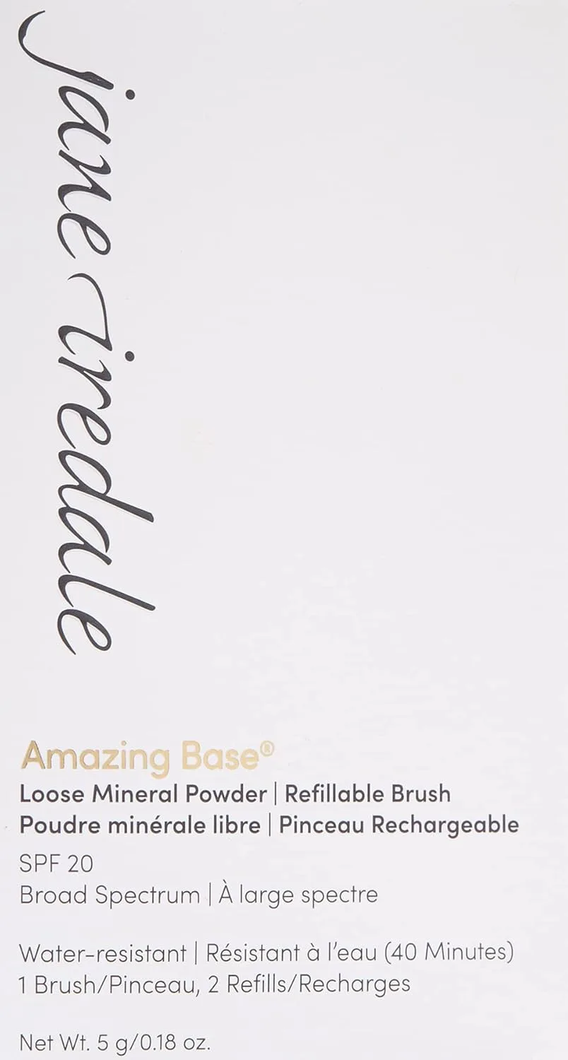 Jane Iredale Amazing Base Loose Mineral Powder, Luminous Foundation with SPF 20, Oil Free, Talc Free & Weightless, Vegan & Cruelty Free Makeup, Honey Bronze — фото 2