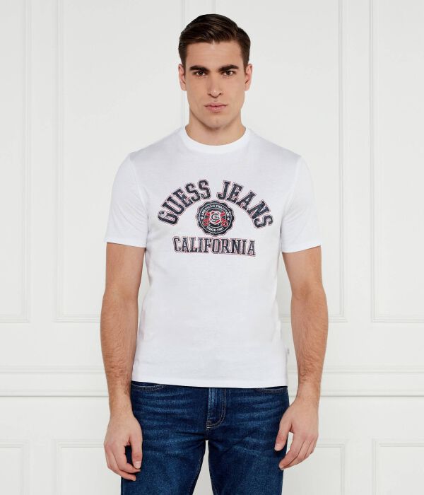 

Футболка мужская Guess Jeans с принтом, белый