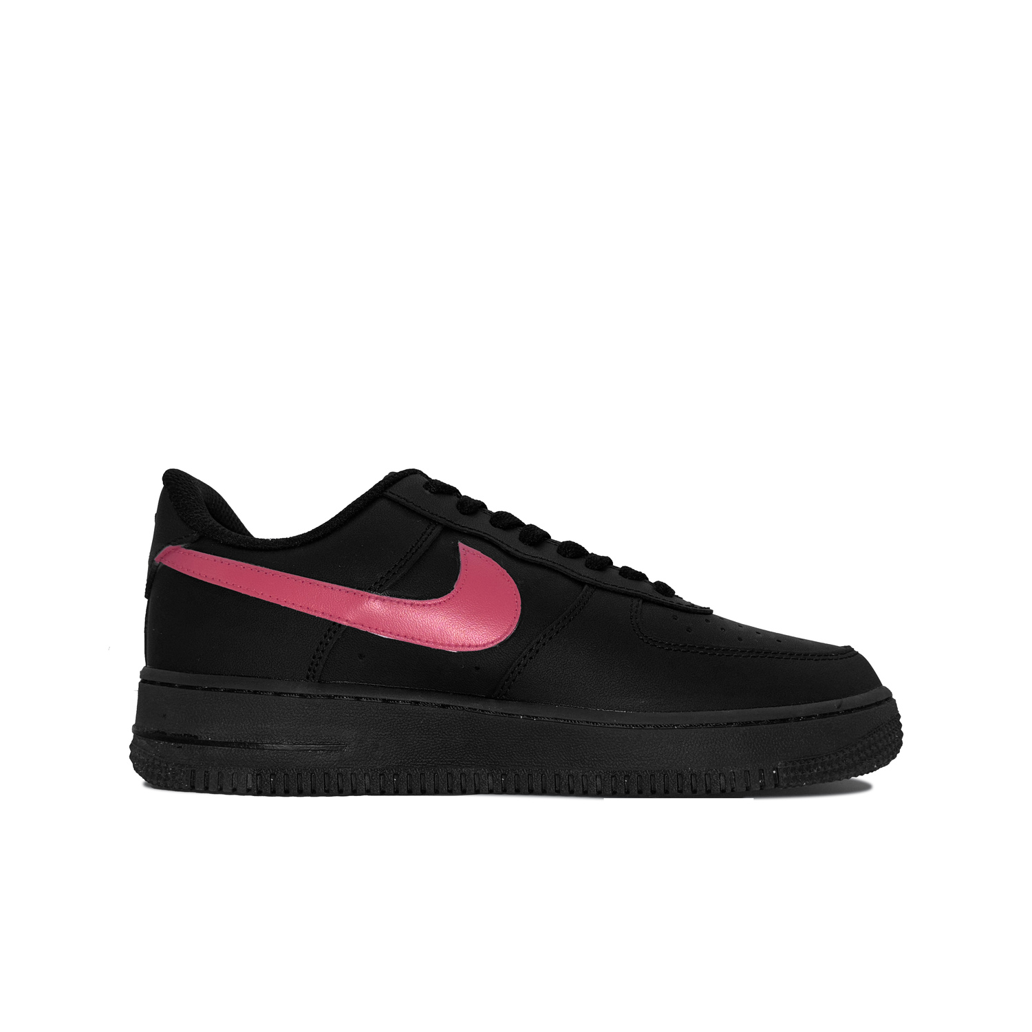 Nike Air Force 1 Baby's Breath противоскользящие износостойкие низкие скейтерские кроссовки унисекс черно-розовые, цвет Black Pink — фото 4