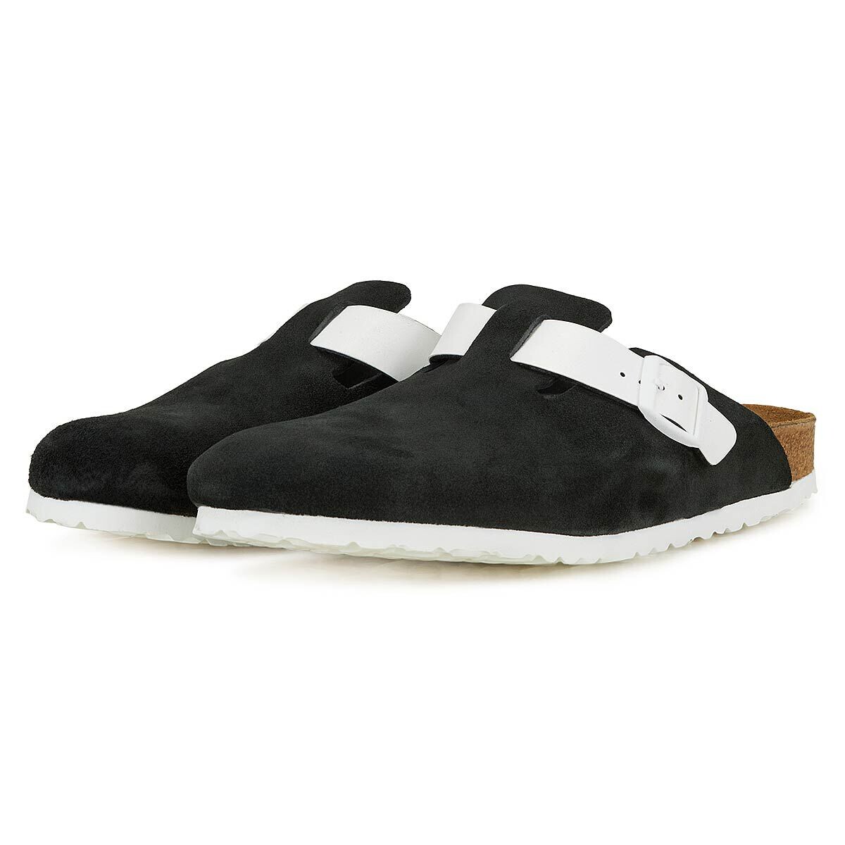 Сандалии Boston VL Birkenstock, цвет Schwarz/Weiß — фото 2