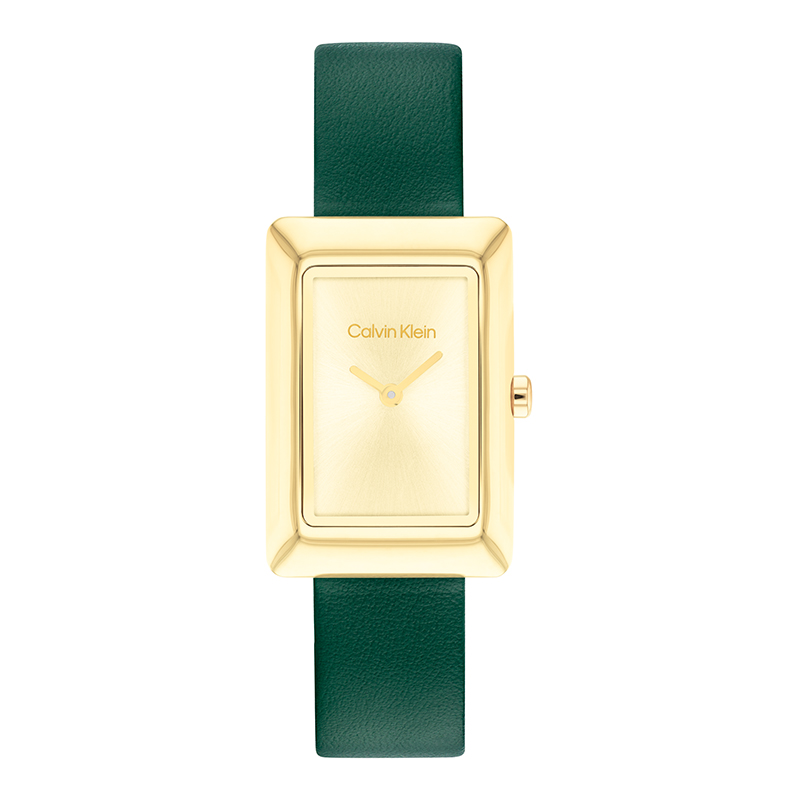 

Calvin Klein Часы Youth Series Wrist Watch Quartz Movement Leather Strap 22.5mm Gold Dial Women's Watch