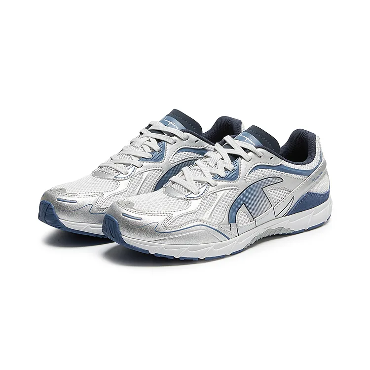 Champion Low top Casual Shoes Men's Photon Gray/Silver White — фото 4
