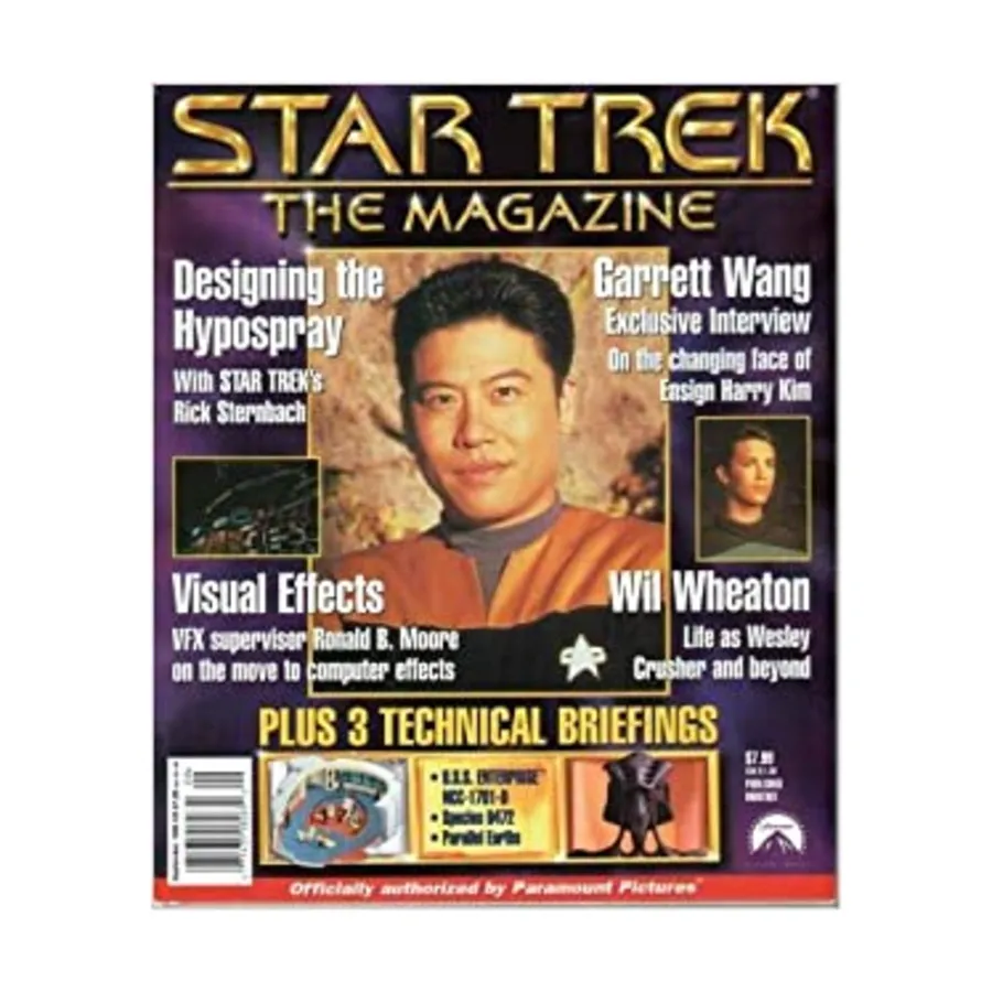 

Журнал Vol. 1, #5 "Designing the Hypospray, Visual Effects, Garrett Wang Interview", Star Trek - The Magazine