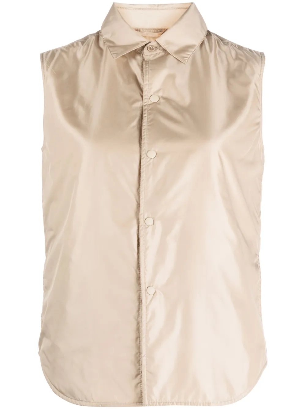 

Жилет с блеском и застежкой на кнопки ASPESI, нейтральный