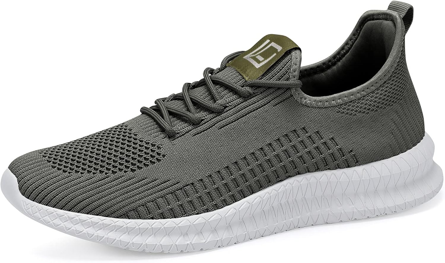 

Мужские кроссовки LCGJR для бега, ультралегкие, дышащие, удобные для ходьбы, повседневные модные сетчатые спортивные кроссовки, зеленый