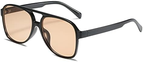 

Тенденции 2027 года: Солнцезащитные очки для женщин в винтажном стиле с двойной перемычкой, женские большие очки коричневого цвета, солнцезащитные очки MTZJH, Light Tea