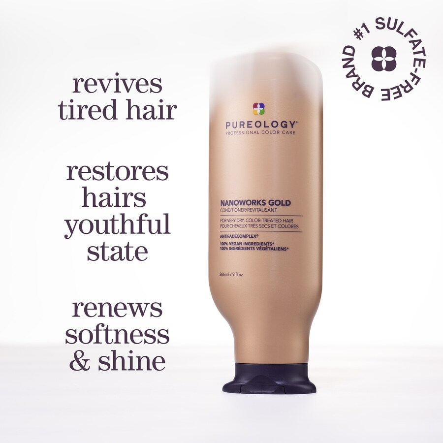 Укрепляющий увлажняющий кондиционер Nanoworks Gold Pureology, 33.8 fl oz/1000 mL — фото 3
