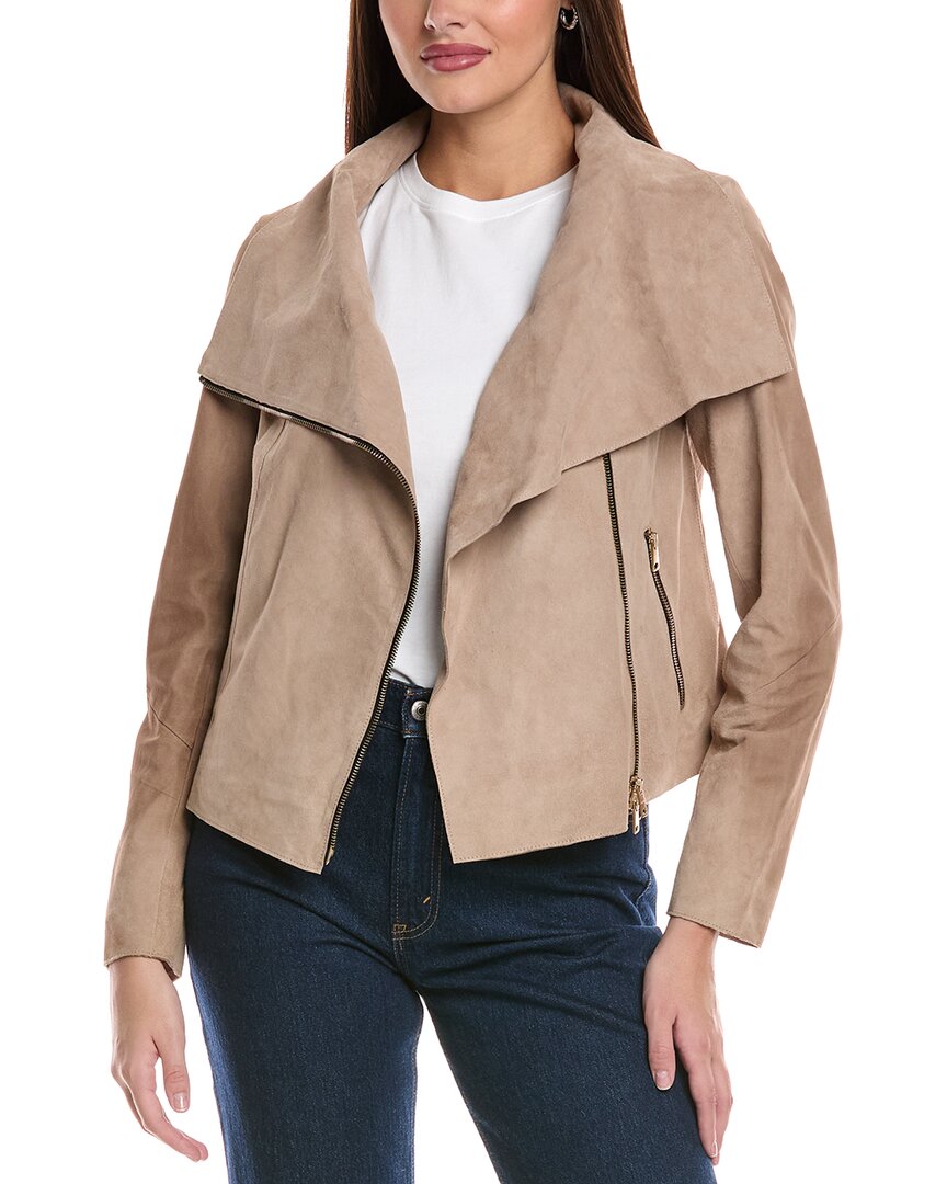 

Куртка AllSaints Freya из замши All Saints, Tan