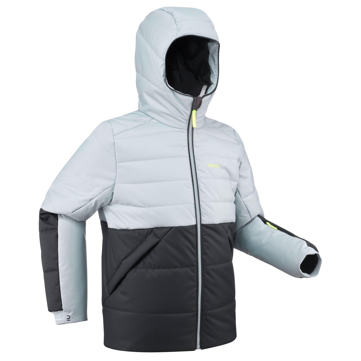 

Decathlon Очень теплая и водонепроницаемая стеганая лыжная куртка 180 Warm -And Wedze, серый