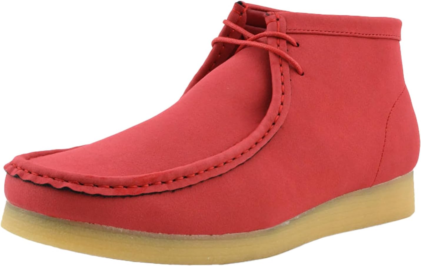 

Мужские повседневные ботинки Amali Chukka, высокие, на шнуровке, замшевые, пустынные ботинки с подошвой из каучука, красный