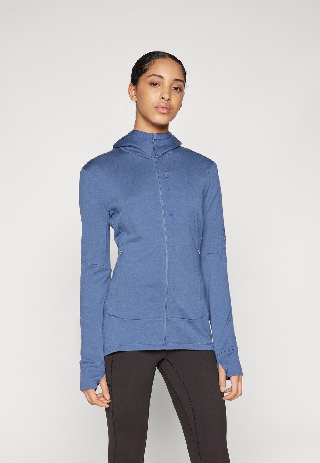 

Толстовка на молнии WOMEN QUANTUM ZIP HOODIE Icebreaker, синий