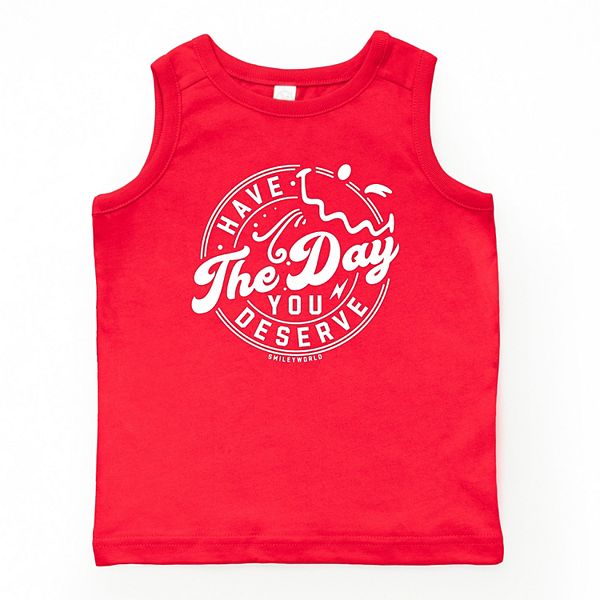 

Футболка-майка Smileyworld Have the day you deserve The Juniper Shop, Red