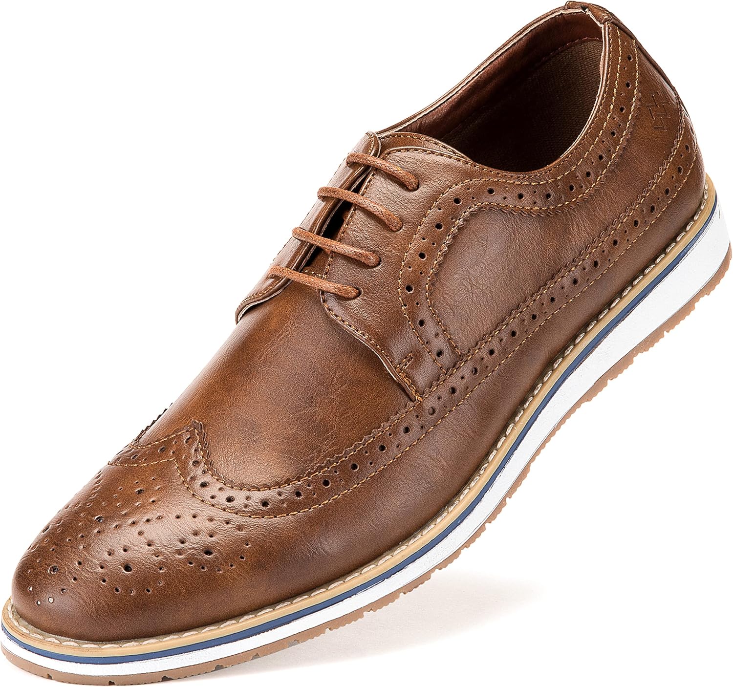 

Повседневные мужские оксфорды с крыльями Mio Marino Marino Avenue, коричневый