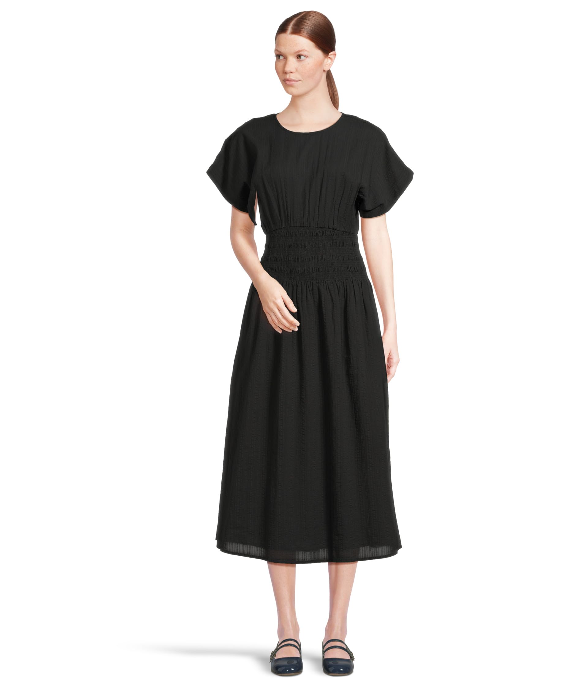 

Платье Madewell Varya Dress Dobby Stripe, цвет Jet Black
