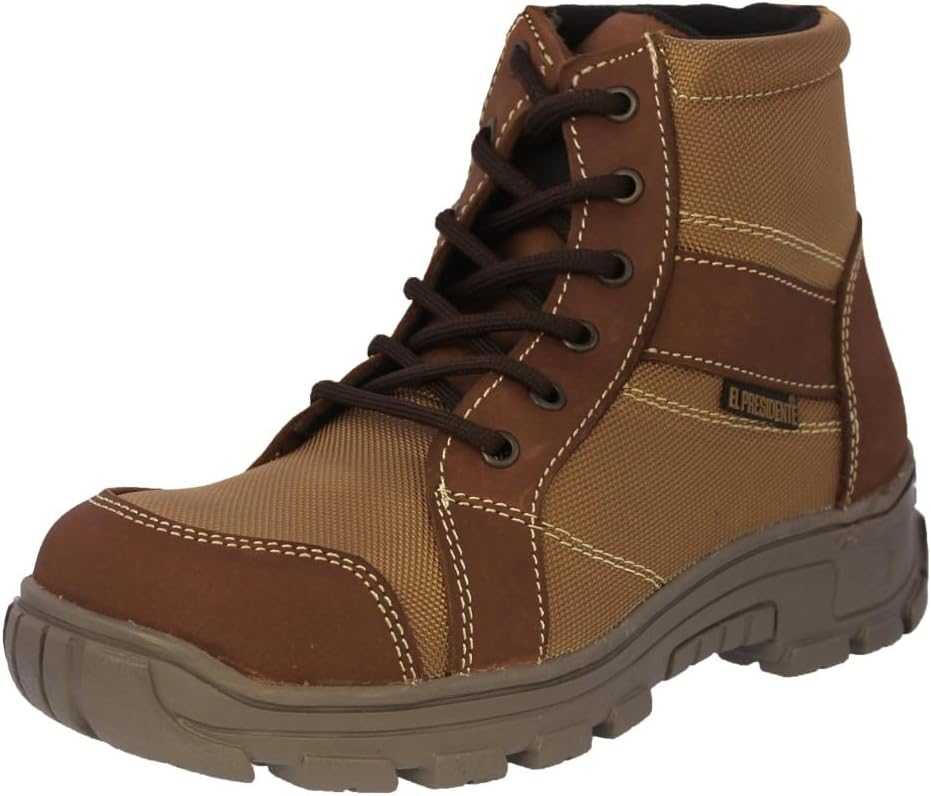 

Мужские тактические ботинки Texas Legacy, медный коричневый, кожаные с тканевыми вставками, шнуровка, мягкий носок