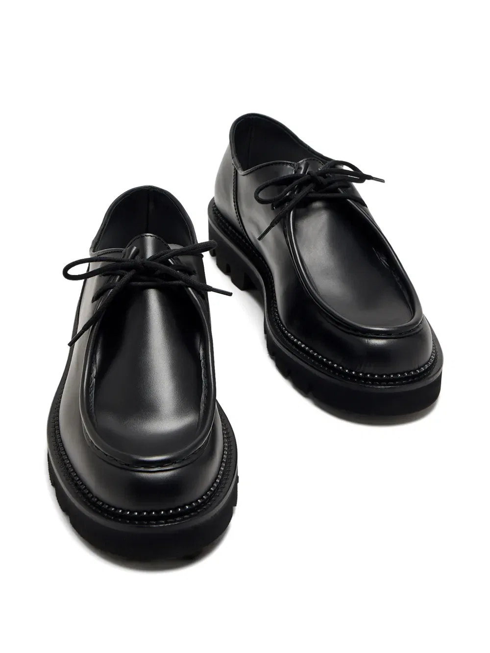 Лоферы на шнуровке Collegium, черный — фото 3
