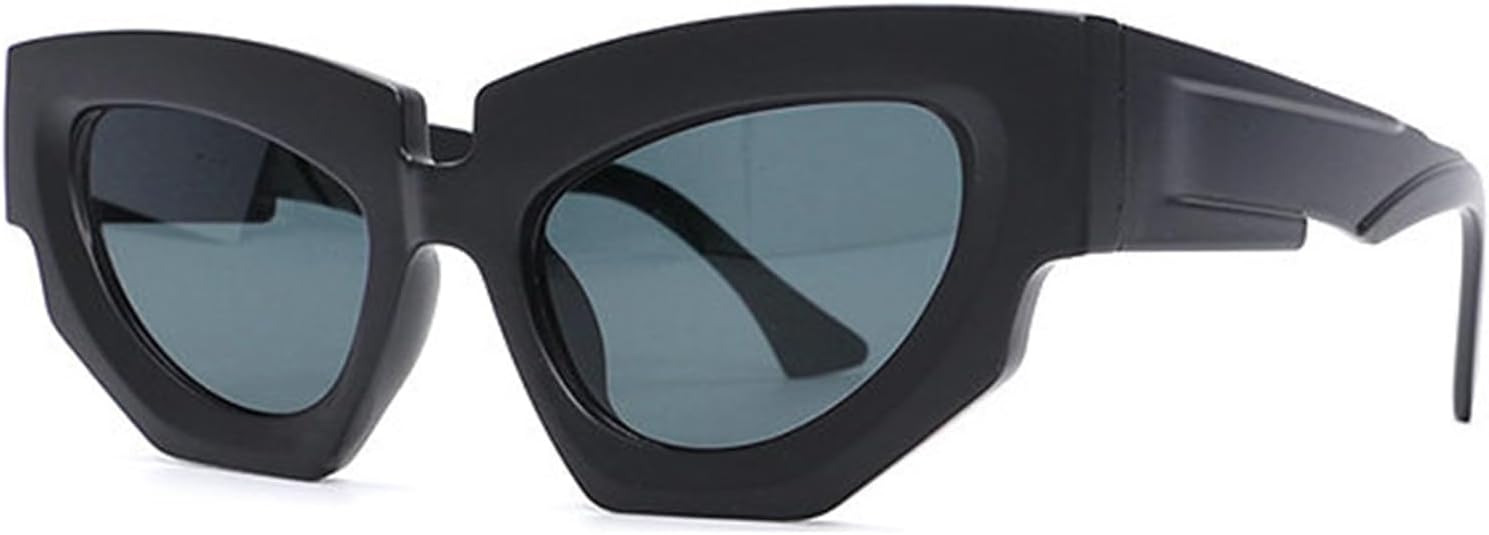 

Винтажные солнцезащитные очки «кошачий глаз» от Helena для женщин и мужчин, 2024 год, роскошный дизайн, нестандартная оправа, многоугольные солнцезащитные очки для женщин, модные очки, C1