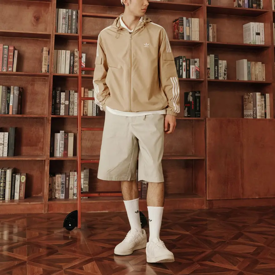 Adidas Originals Куртка Stag Track унисекс светло-хаки, Light Khaki — фото 4