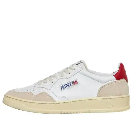 

Кроссовки medalist low 'white suede red' Autry, белый