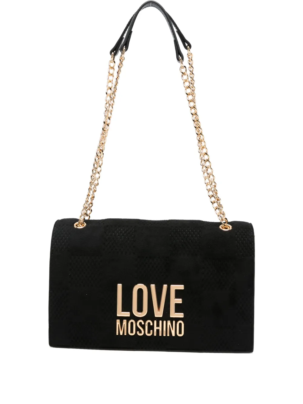 

Стеганая сумка через плечо Love Moschino, черный