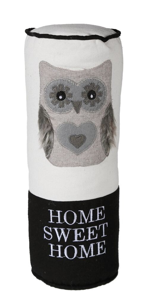 

Подушка для шеи сова Home Sweet Home поддерживающая подушка для шеи детская подушка декоративная подушка ок. 38x13 см, черная Haus und Deko