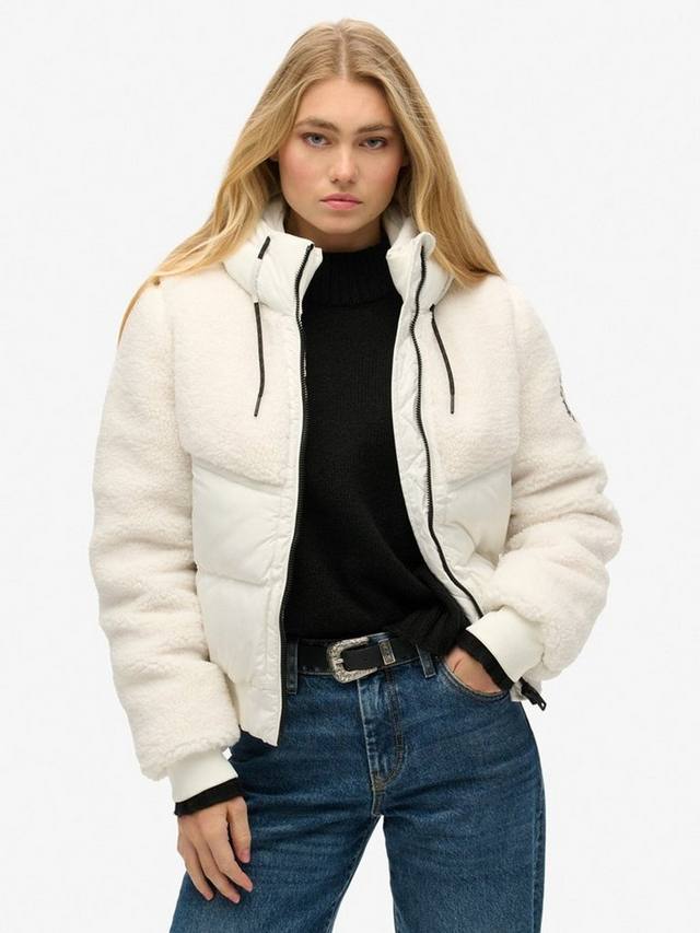 

Гибридная куртка- бомбер everest Superdry, белый