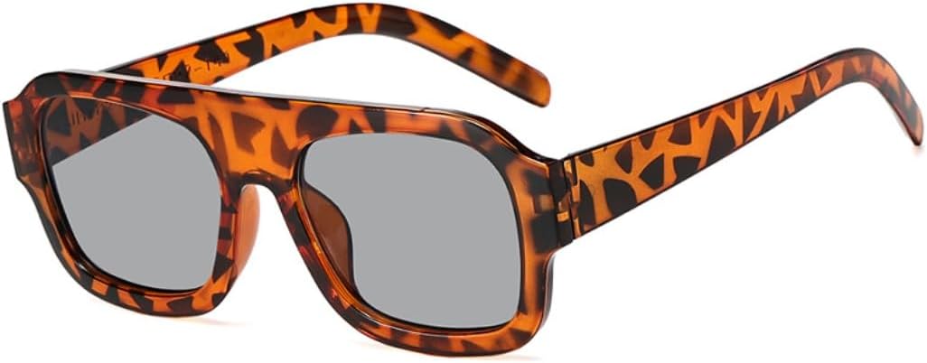 

Солнцезащитные очки с защитой UV400 | Большая оправа, линзы конфетных цветов | Для женщин и мужчин, для занятий спортом на открытом воздухе и вождения DSVIGF, Leopard Grey