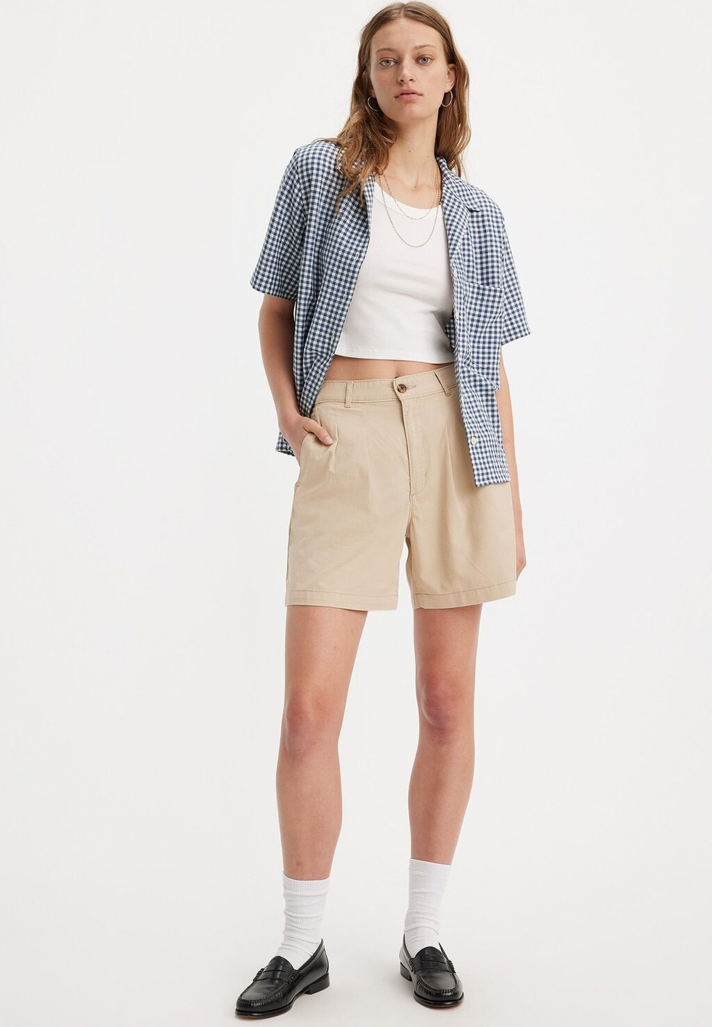 

Шорты PLEATED TROUSER Levi's, цвет safari