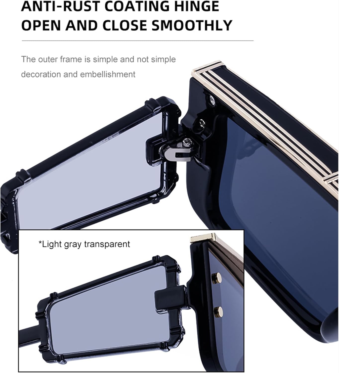 

bullabulling Солнцезащитные очки One Piece в стиле панк для женщин и мужчин, роскошные, в стиле Y2k, металлические, прямоугольные, для женщин, с нерегулярной формой, защита от УФ-излучения UV400, C7