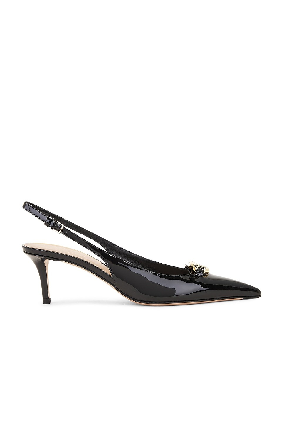

Туфли женские V Logo 60 The Bold Edition Sling Back Heel Valentino Garavani, цвет Nero
