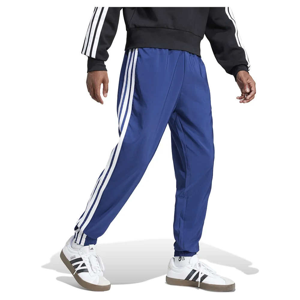 Джоггеры adidas Essentials 3 Stripes Woven, синий — фото 4