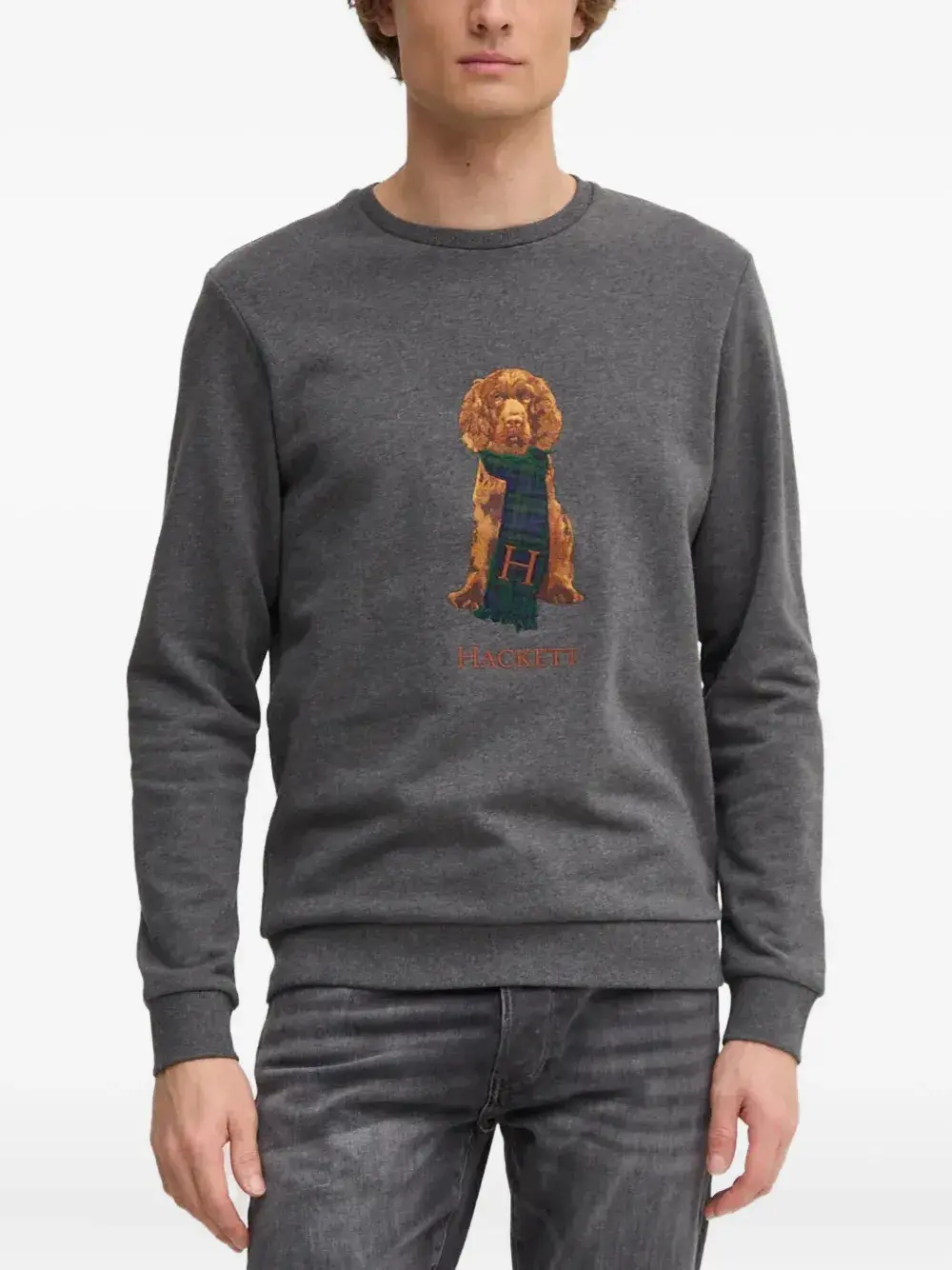 

Толстовка с принтом Hackett, серый