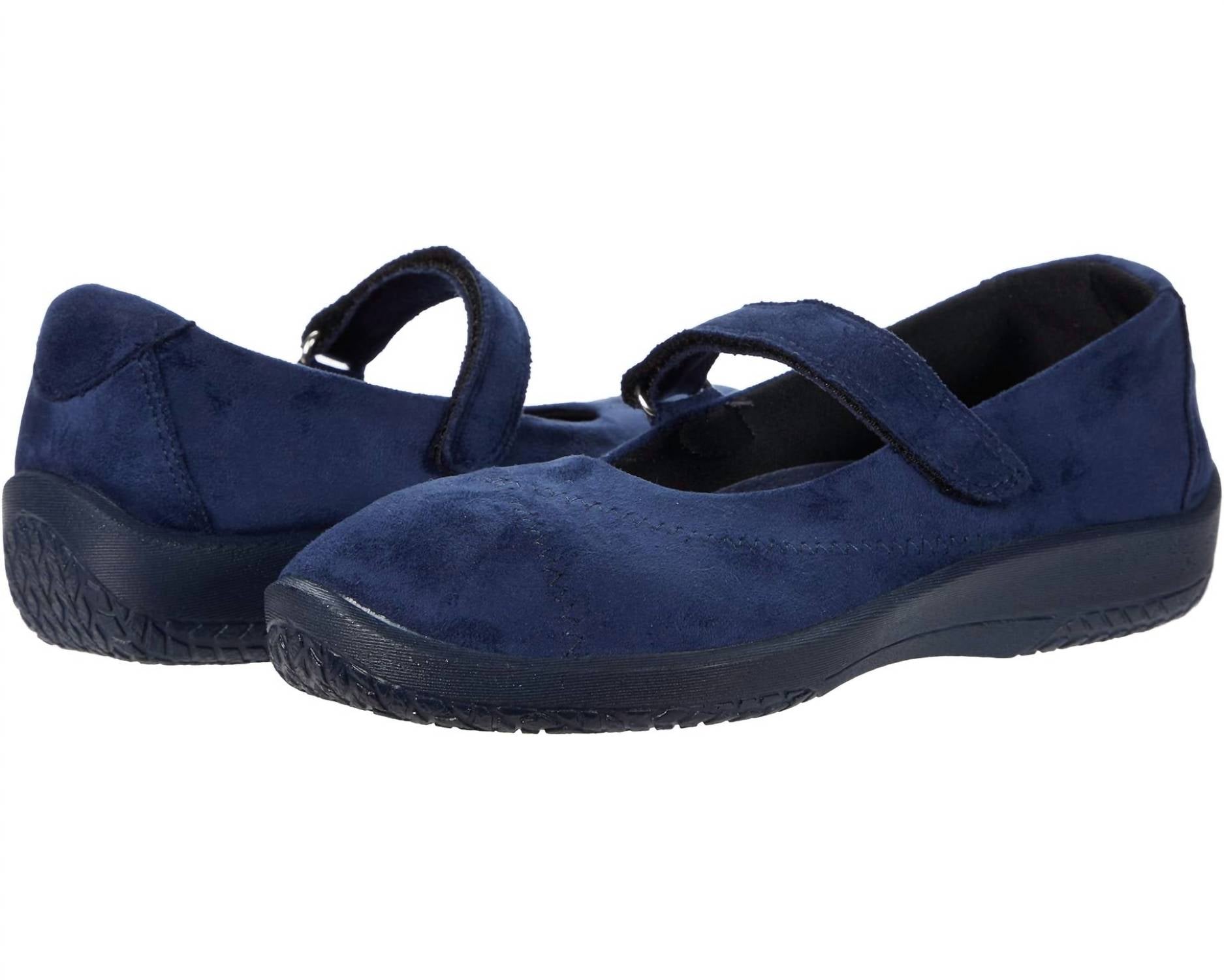 Женские туфли L18 в синем замше ARCOPEDICO