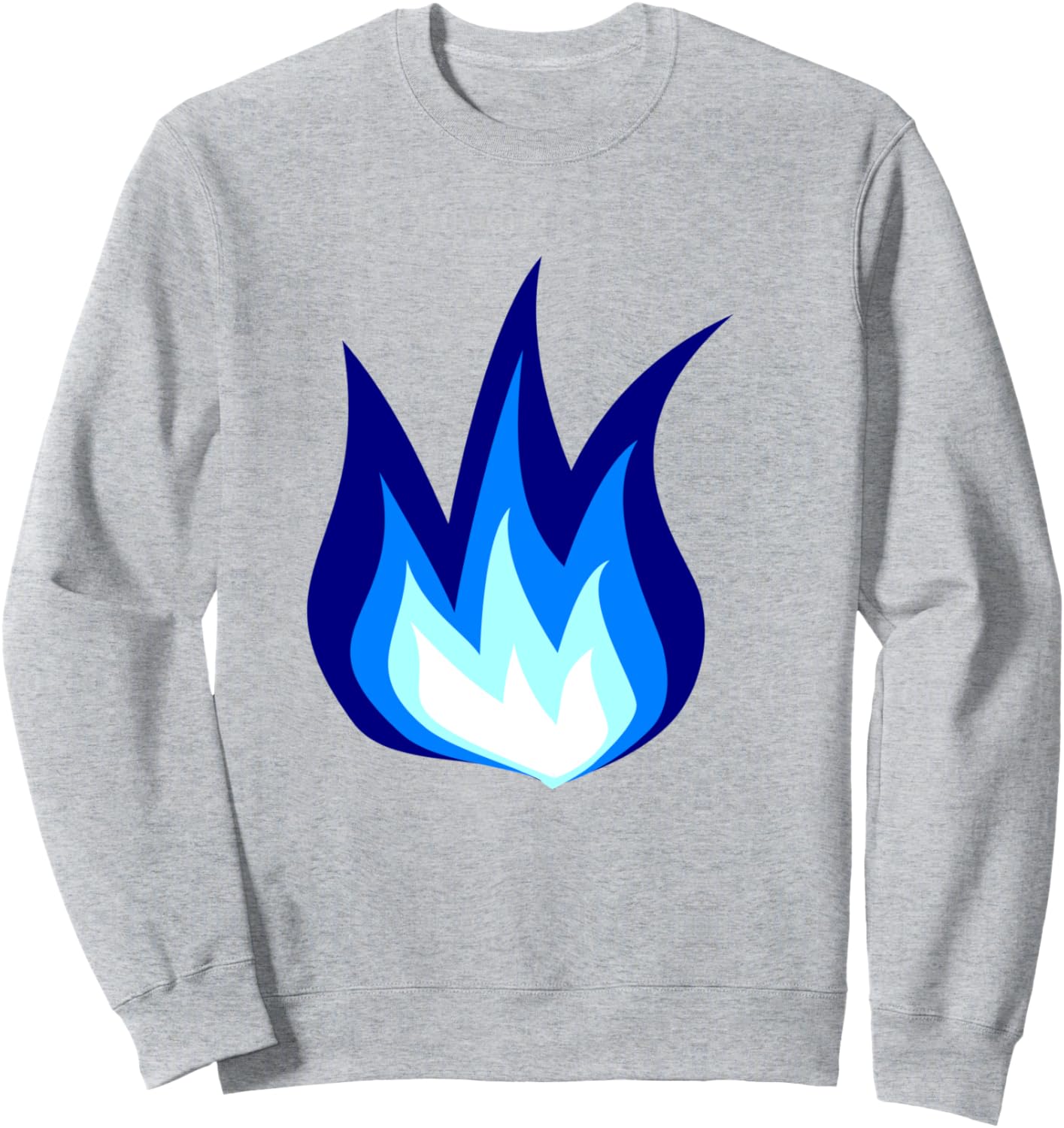 

Толстовка с синим рисунком в виде пламени, серая (серая меланжевая), размер S Fashion Tees, Синий, Толстовка с синим рисунком в виде пламени, серая (серая меланжевая), размер S Fashion Tees