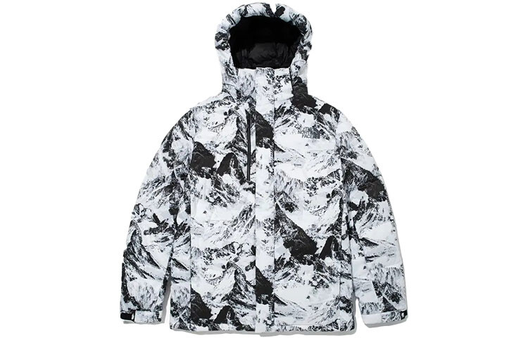 

Пуховик унисекс Snowy Mountain White The North Face, цвет Snow Mountain