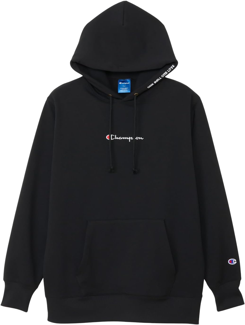 

Мужская толстовка Champion C3-CB112 с капюшоном, длинным рукавом, флисовой подкладкой, быстросохнущая, эластичная, с вышитым логотипом, черный