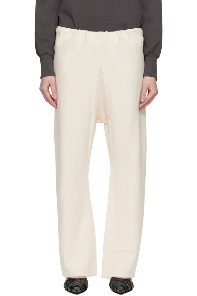 

Джерси домашние брюки Maison Margiela, экрю