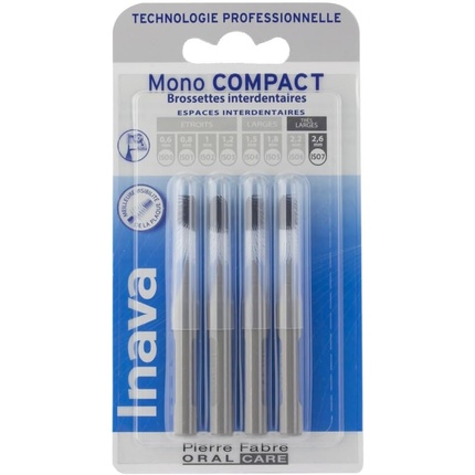 

Межзубные ершики Mono Compact Grey 2,6 мм - упаковка из 4 шт Inava