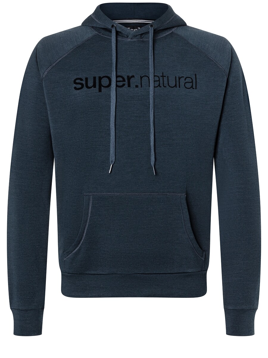 

Рубашка super.natural Merino Hoodie, синий