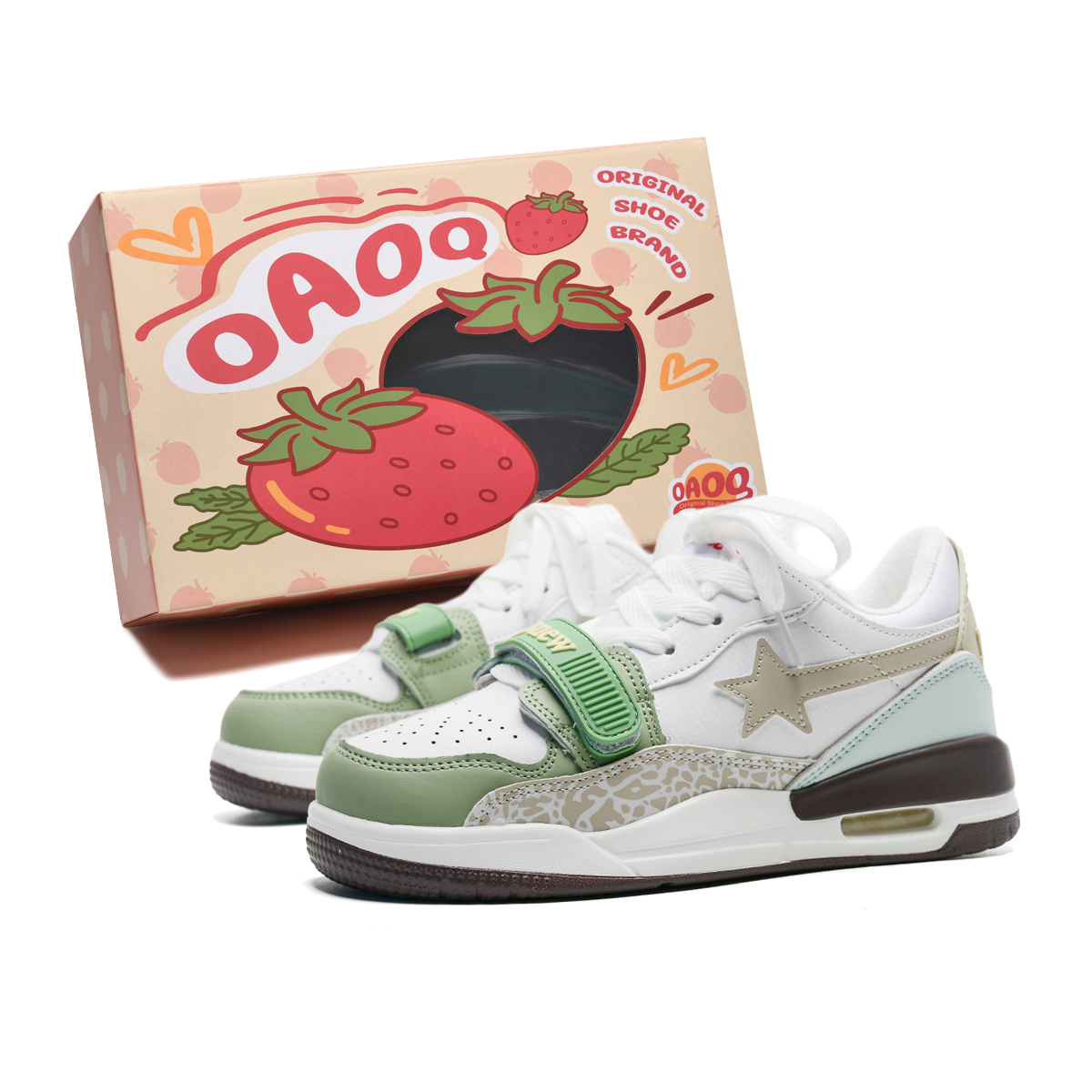 

OAOQ Износостойкие легкие дышащие лоу-топ скейтбордские кроссовки унисекс Ginkgo Green (с флисовой подкладкой), цвет Ginkgo Green (Fleece-Lined)