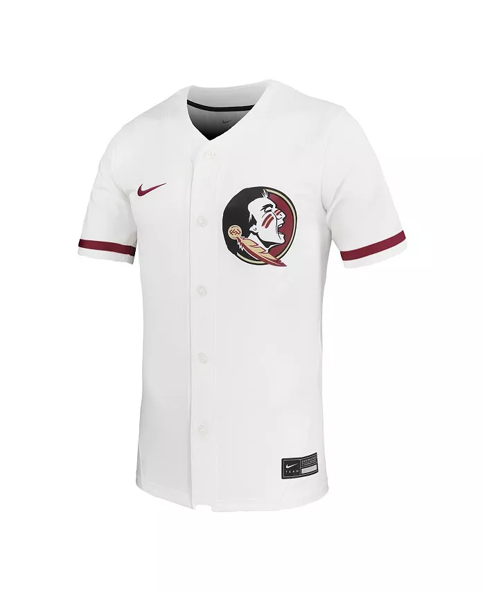 Мужская и женская белая реплика футболки Florida State Seminoles для софтбола Nike — фото 2